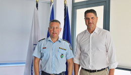 Εθιμοτυπική επίσκεψη του νέου Διοικητή του Αστυνομικού Τμήματος Μεσσήνης στον Δήμαρχο image